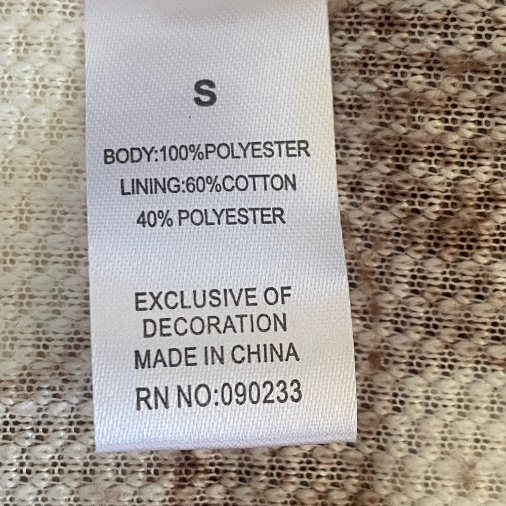 PacSun Brown and Cream Yin Yang Fleece Jacket women‎ size small - Picture 11 of 11